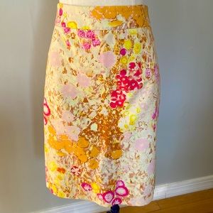 Skirt by J. Crew size 2, multicolored floral print NWT